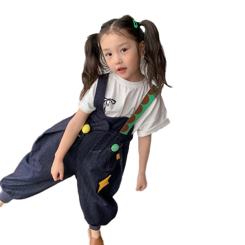 乔伊思童装儿童背带裤男女童牛仔裤春秋装2025新款春季宝宝裤子潮