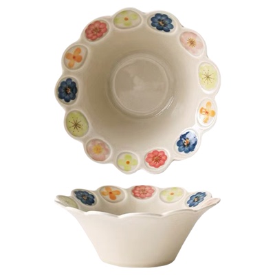 拉面碗大碗个人专用女生高颜值漂亮碗具斗笠碗水果沙拉碗漂亮餐具