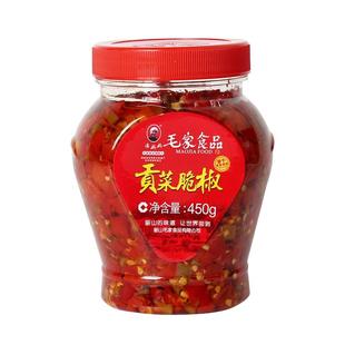 毛家食品湖南特产群英汇脆450g 农家剁辣椒酱咸菜香辣拌面下饭菜