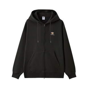 【WOODIE系列】SPAO韩国同款25年冬季新品加绒运动风连帽卫衣外套