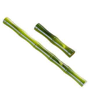 问心堂翠影竹节笔搁黄铜毛笔笔搁古风笔山毛笔架书法压纸镇尺书法镇纸竹子文房小摆件迷你