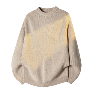 班尼路SK美式麻花毛衣男秋冬情侣时尚潮流休闲保暖打底针织衫男YS