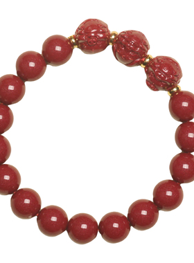 九华山朱砂本命年转运手串