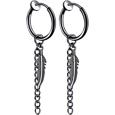 KORKEN中性无痛耳夹钛钢耳环耳饰