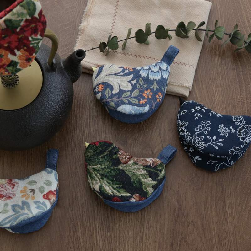 小鸟布艺防烫锅手套隔热把手烫珐琅锅防夹隔热夹提手砂锅煮茶铁壶