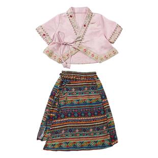 傣族服装三月三儿童女童巨好看春季服饰2026新款春装套装西双版纳
