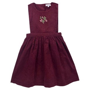 3件5折 Little现货 法国 Marie puce FW25秋冬女宝碎花衬衫背带裙