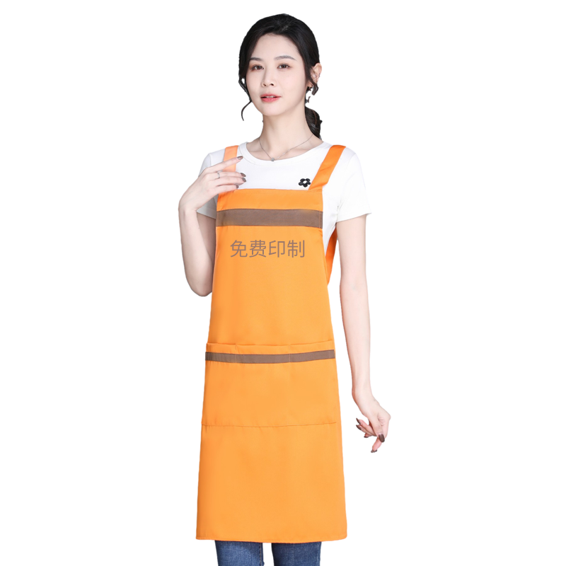 围裙定制印logo餐饮专用工作服沙县小吃长沙臭豆腐烤串工装订制