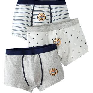 英博伦儿童内裤男童薄款平角四角纯棉青少年夏季中大童小男孩短裤