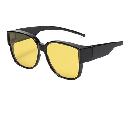 夜视近视套镜男开车专用太阳镜女晚上钓鱼防远光灯高清增亮偏光镜