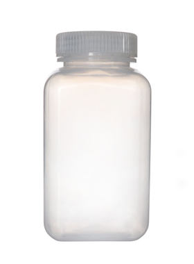 大口塑料方瓶60/125/250/500/1000ml耐高温半透明PP棕色HDPE聚乙烯取样试剂瓶白色样品密封防漏方形塑料瓶子