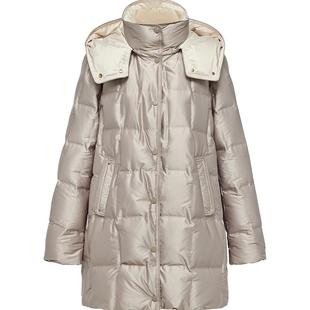 EP YAYING雅莹女装 松花江白鹅绒中长款羽绒服 商场同款 Y902A