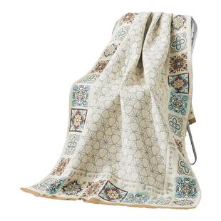 如奕纱布浴巾大人全棉四层纱布大尺寸成人家用吸水速干裹巾大毛巾