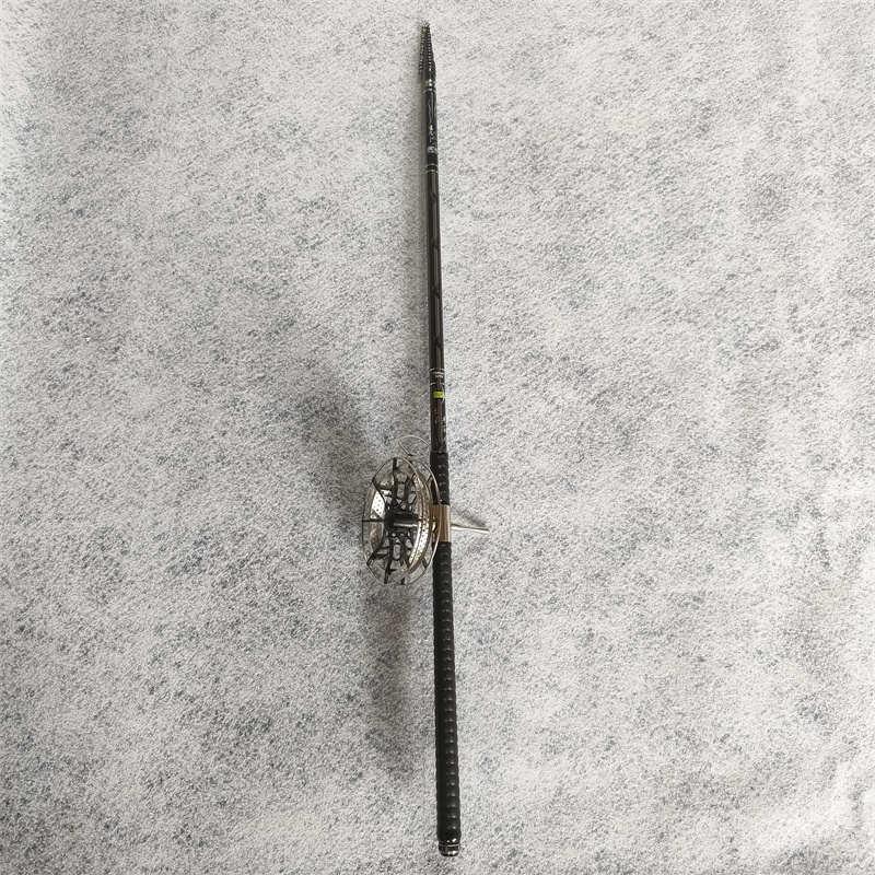 新款盘车溪流冲钓竿3.9米碳素28偏19调短节鱼杆超轻硬 溜鱼无压力