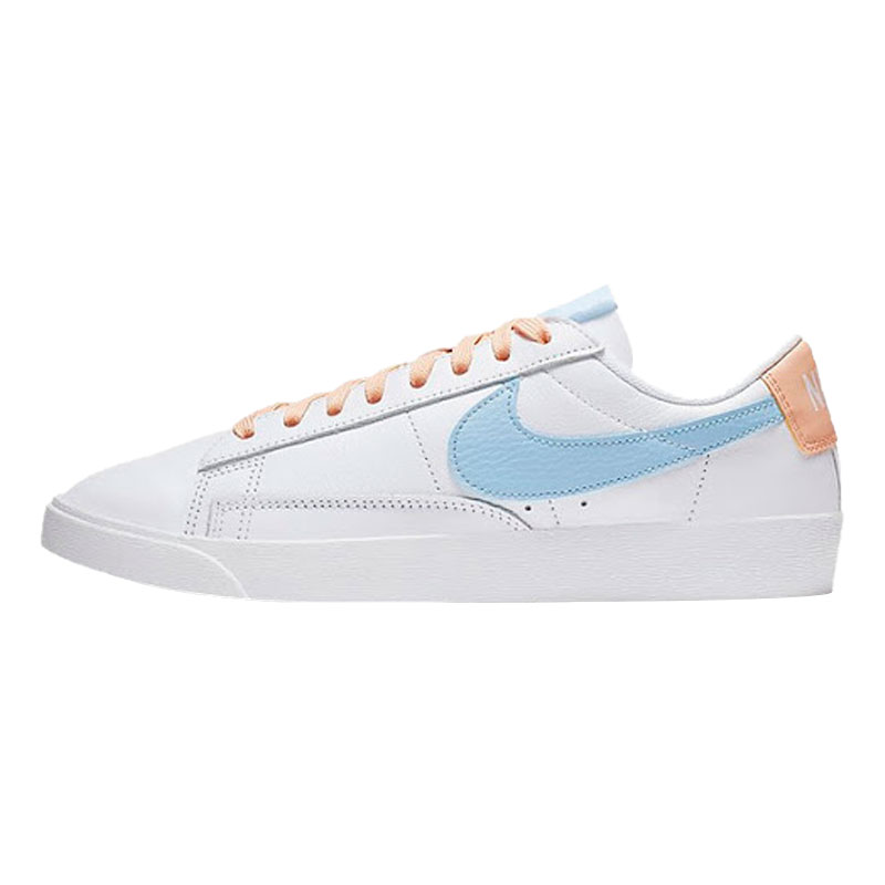 耐克开拓者低帮蓝莓绿粉Nike系带