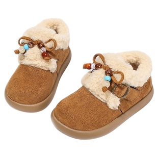 女童鞋子儿童大棉鞋2025新款冬天雪地靴加绒加厚大童勃肯鞋二棉冬