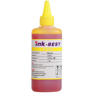 百思特100ML墨水6色适用于爱普生R330R1390L805L850L1800打印机型