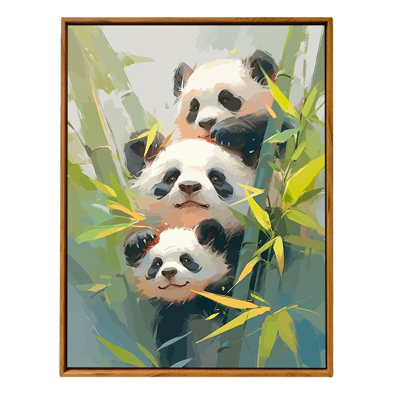 丙烯diy数字油画画画装饰画手绘