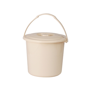塑料水桶简约带盖子带提手小水桶幼儿园沙滩桶圆桶套装家用洗车桶