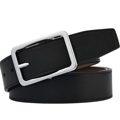 海澜之家皮带男士真牛皮针扣腰带