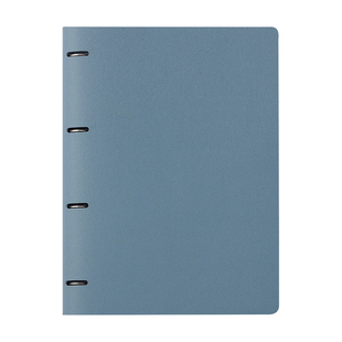 得力佳软皮活页本a4笔记本本子4孔学生本可拆卸外壳简约高颜值不咯手活页夹记事本考研线圈本加厚网格本定制