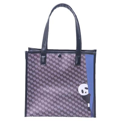 熊猫抱柱pe磨砂手提果冻包