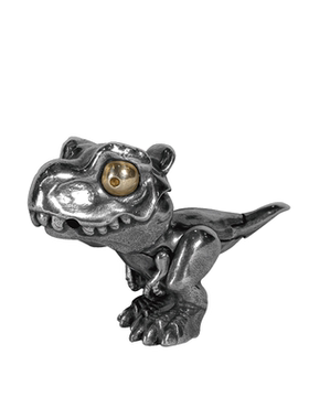 无垠可爱复古小恐龙925银吊坠