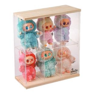 labubu展示盒亚克力拉布布挂件盒星星人搪胶娃娃置物架潮玩收纳盒