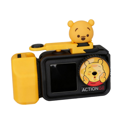 适用大疆DJI action4/5pro相机原厂兔笼街拍手柄快门按键维尼配件