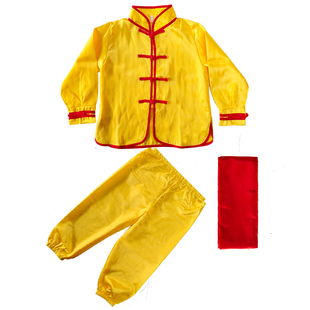 少儿童武术练功服男女短袖太极功夫训练服小学生中国风表演服套装