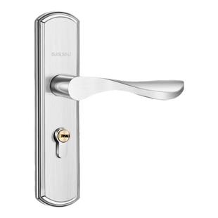 卧室门锁家用通用型室内房门锁老式木门门锁不锈钢门把手手柄锁芯