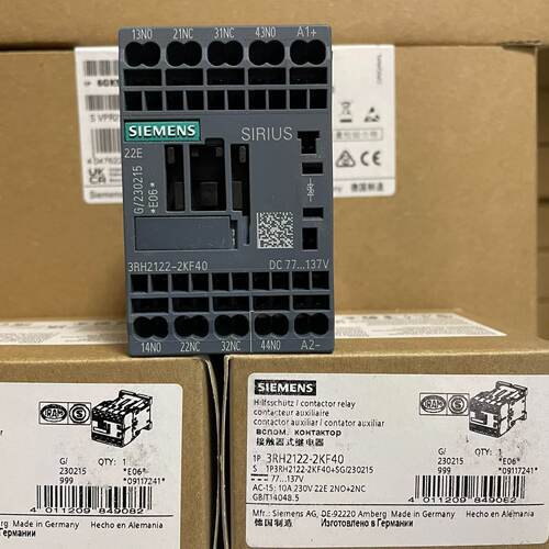 溢价-3RH2122-2KF40  耦合辅助接触器,2 NO