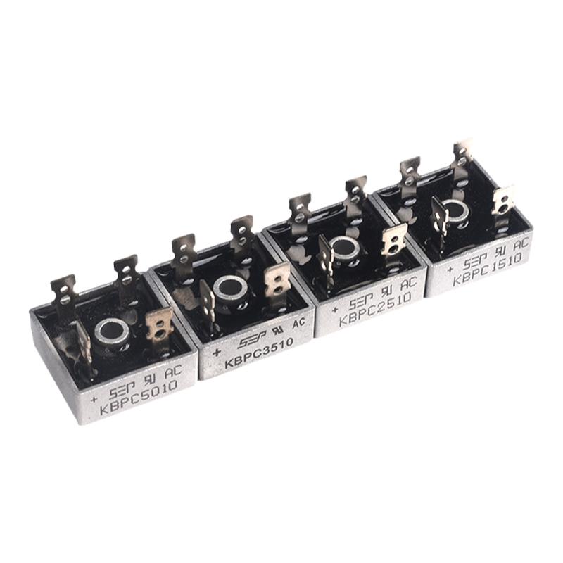 方桥KBPC 1010/1510/2510/3510/5010/606/608/610 整流桥堆 6-50A
