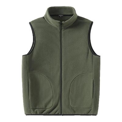 真维斯双面摇粒绒男士马甲外穿冬