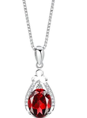 七夕礼物石榴石项链