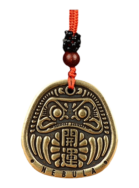 寅亥堂纯黄铜吉祥物卡通开运牌子