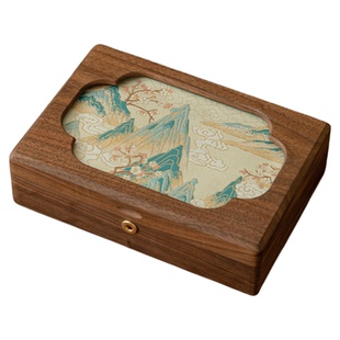 新婚订婚礼物送新娘刺绣首饰盒收纳盒三金五金黄金生日送女友礼物