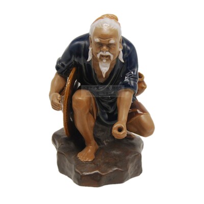 姜太公钓鱼陶瓷观赏中式户外假山