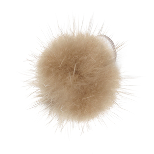 秋冬可爱ins少女水貂毛球小抓夹公主头前额刘海发夹侧边发卡头饰