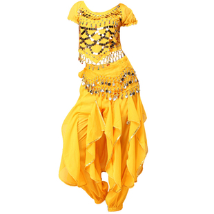 儿童印度舞演出服六一少儿幼儿园新疆民族肚皮舞蹈女童表演舞蹈服