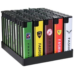 50只批发防风打火机普通家用批发一次性批发商美女防爆高颜值发财