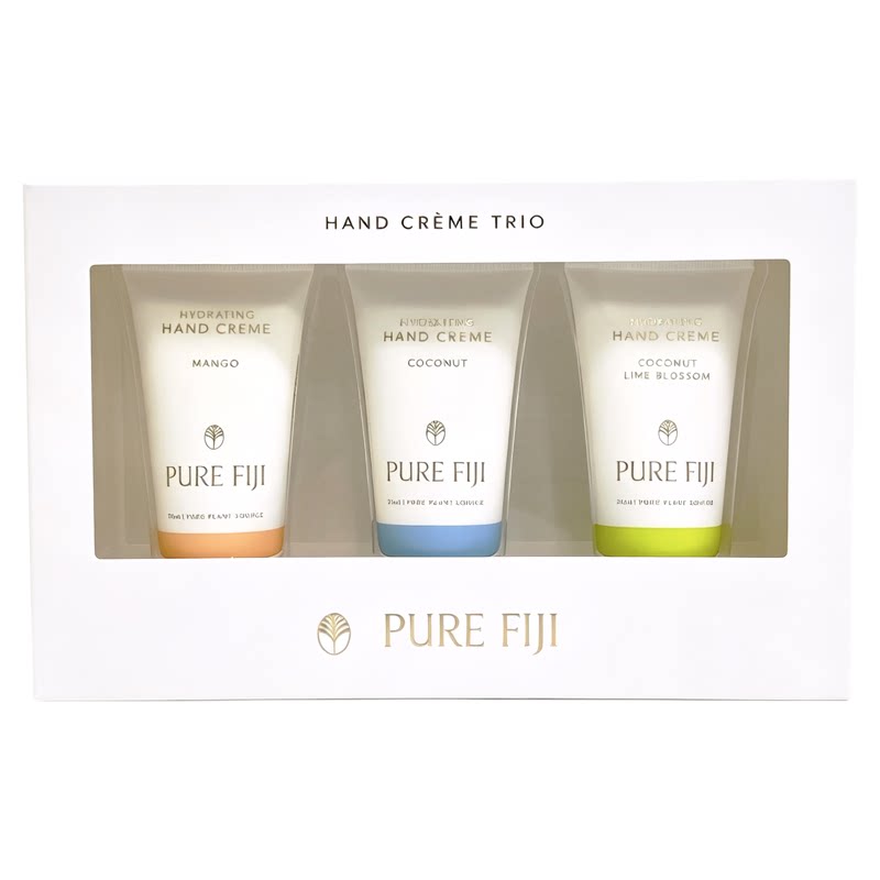 Pure Fiji斐济天然植物护手霜套装 滋润保湿手部护肤锁水35ml*3支