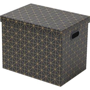 牛皮纸质收纳箱带盖衣服书籍文件档案储物整理折叠纸箱家用纸盒子