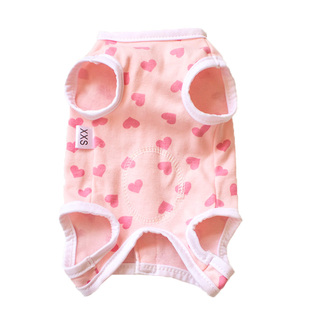 狗狗衣服春夏装纯棉小型茶杯犬全包护肚衣断奶绝育服母包肚防着凉