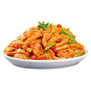 椒麻大杂烩无骨鸡爪贡菜脆卤味宵夜熟即速食麻辣休闲解馋小吃零食