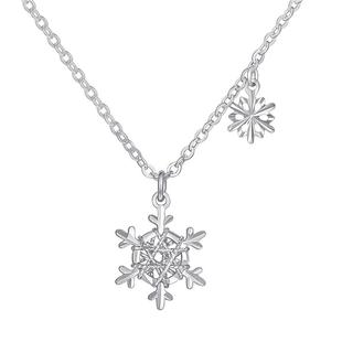 TSL谢瑞麟铂金时尚系列铂金项链pt950圣诞雪花项链女士新品BF520