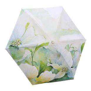 天堂伞正品超轻五折便携防紫外线黑胶小巧口袋防晒胶囊伞女晴雨伞