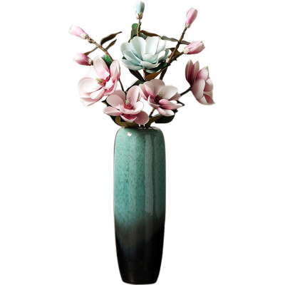 景德镇干花落地花瓶旁大中式欧式