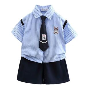 幼儿园六一表演服兔子警官舞台啦啦队集体毕业班服大合唱儿童礼服
