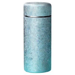 纯钛保温杯高颜值水杯女生小巧便携口袋随身杯办公全钛杯迷你钛杯